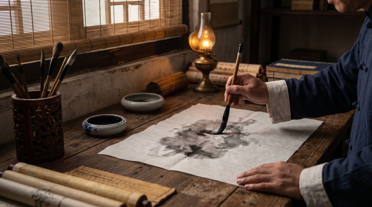 51吃瓜 书法艺术视频教程 - 国风美学